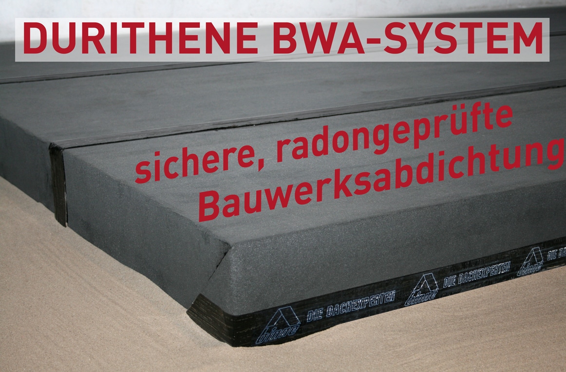 Bauwerksabdichtung mit dem Durithene BWA-System von Binné