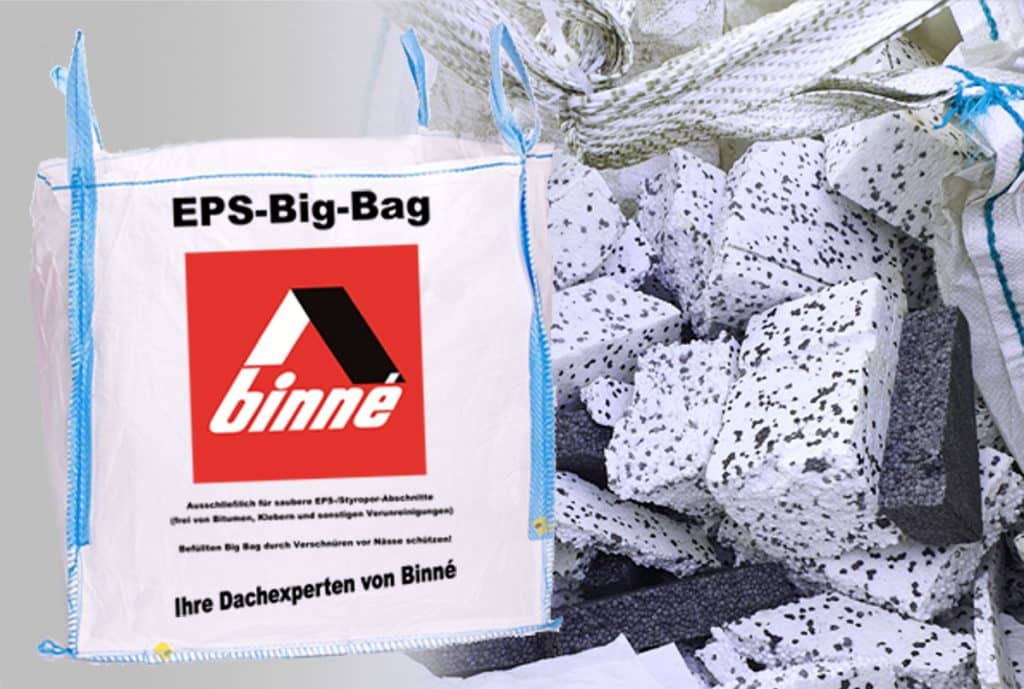 Nachhaltigkeit bei EPS von Binné Recycling von EPS Verschnitt