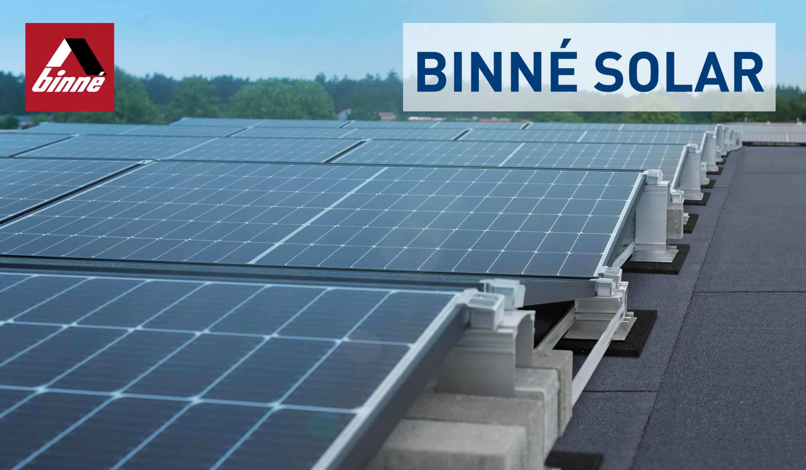 Binné Solar Photovoltaikanlage auf Flachdach