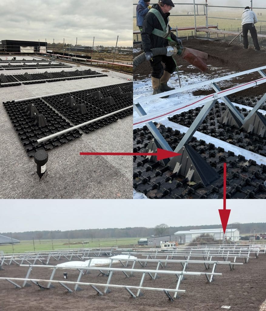 Binne Solar Basis Set Aufbau Unterkonstruktion