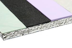 Vakuumdämmplatte mit verschiedenen Kaschierungen